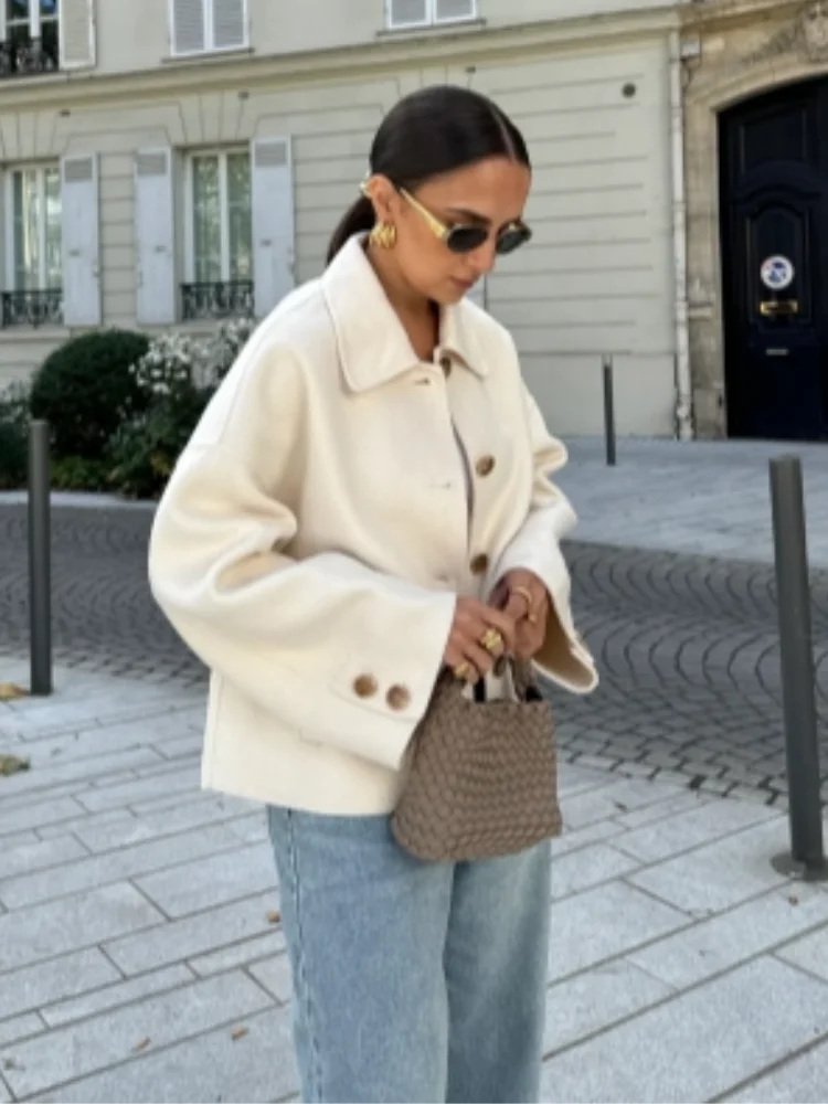 Arden | Boxy Cropped Wool Coat