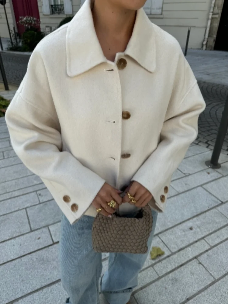 Arden | Boxy Cropped Wool Coat