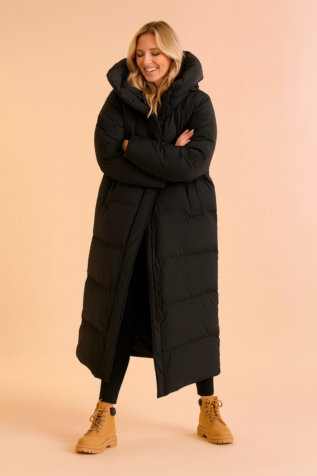 Eleanor | Long Hooded Puffer Jacket