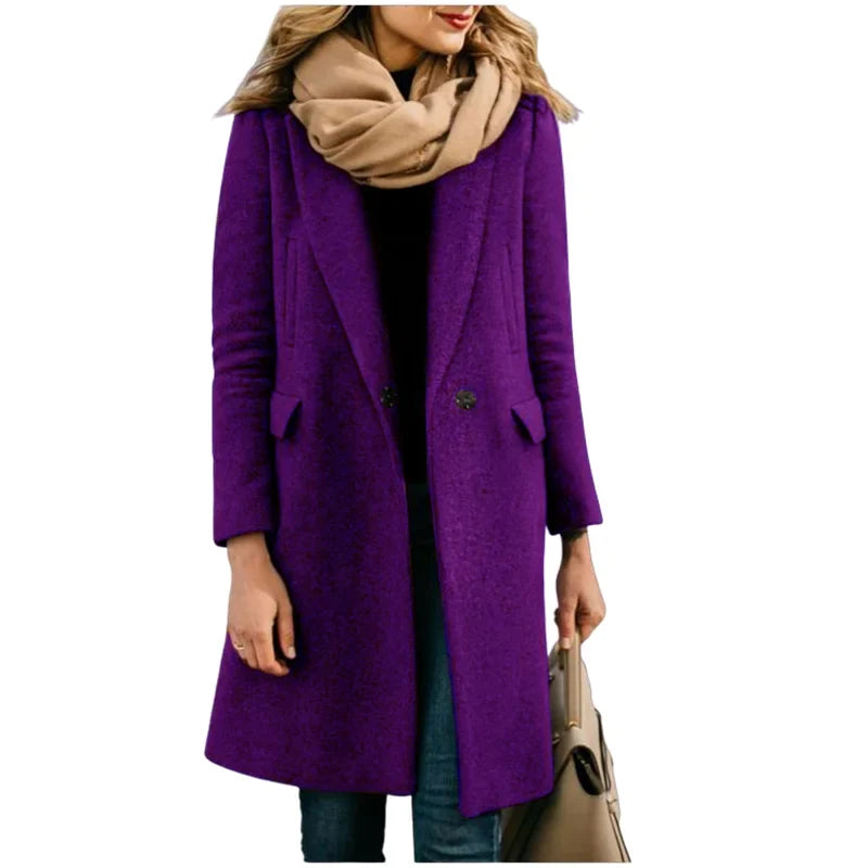 Margaret | Wool Blend Trench Coat