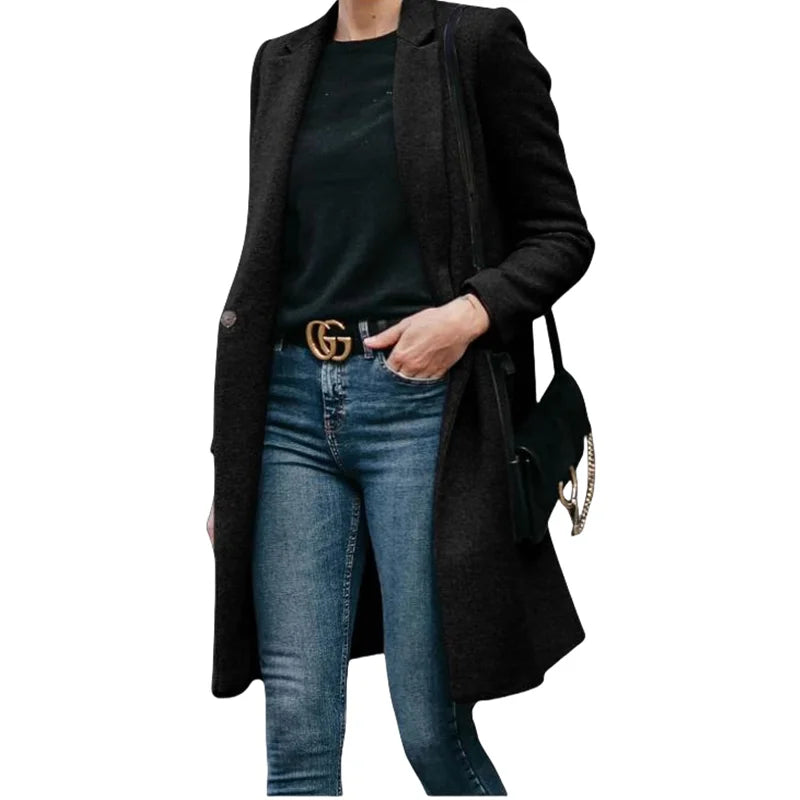 Margaret | Wool Blend Trench Coat