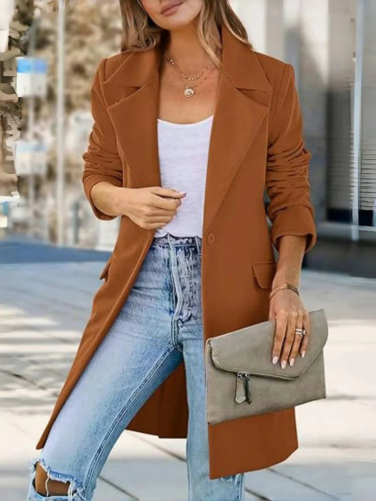 Margaret | Classic Lapel Trench Coat