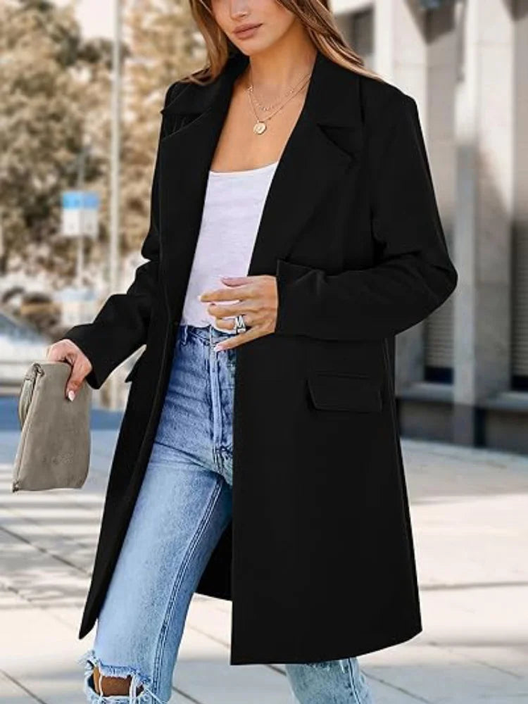 Margaret | Classic Lapel Trench Coat