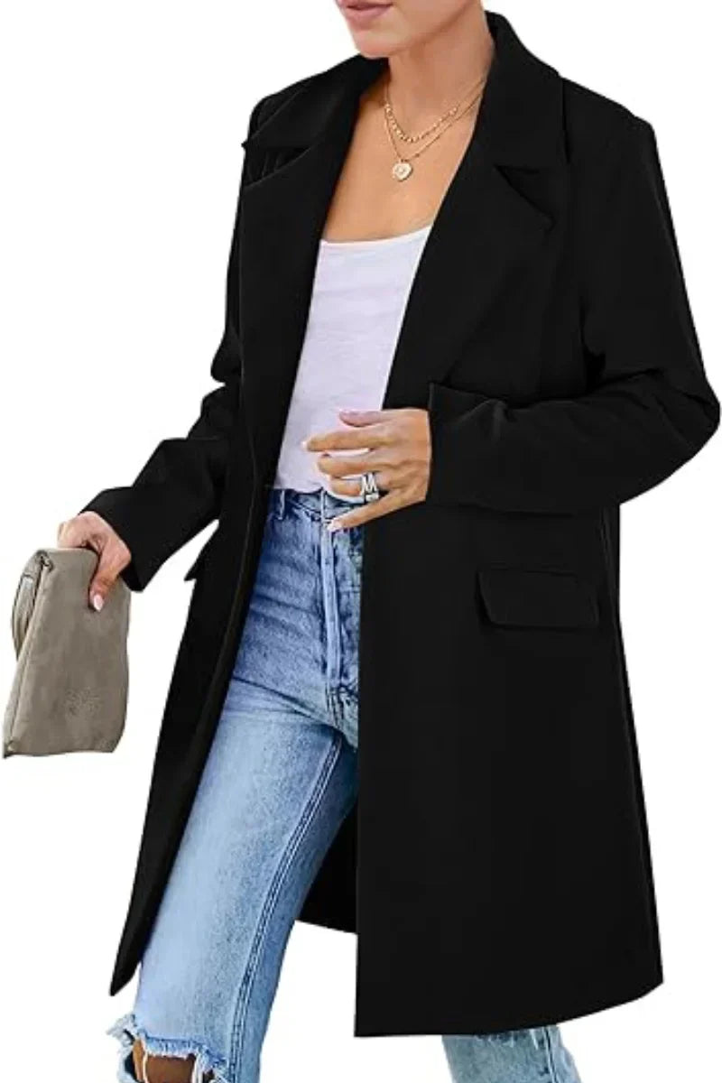 Margaret | Classic Lapel Trench Coat
