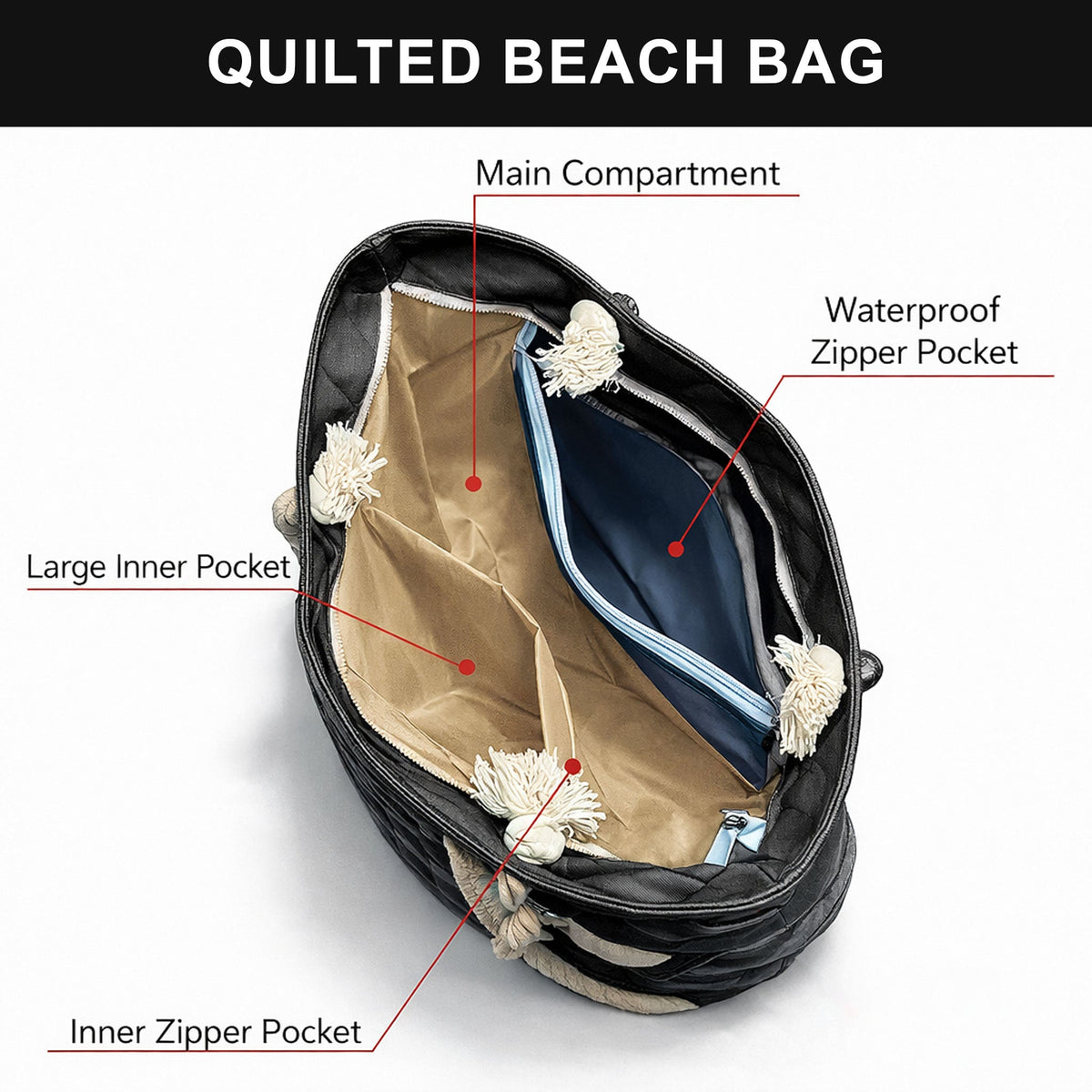 Sunlit Turtles | Quilted Beach Bag