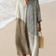 Elara | Autumn Cotton Midi Dress