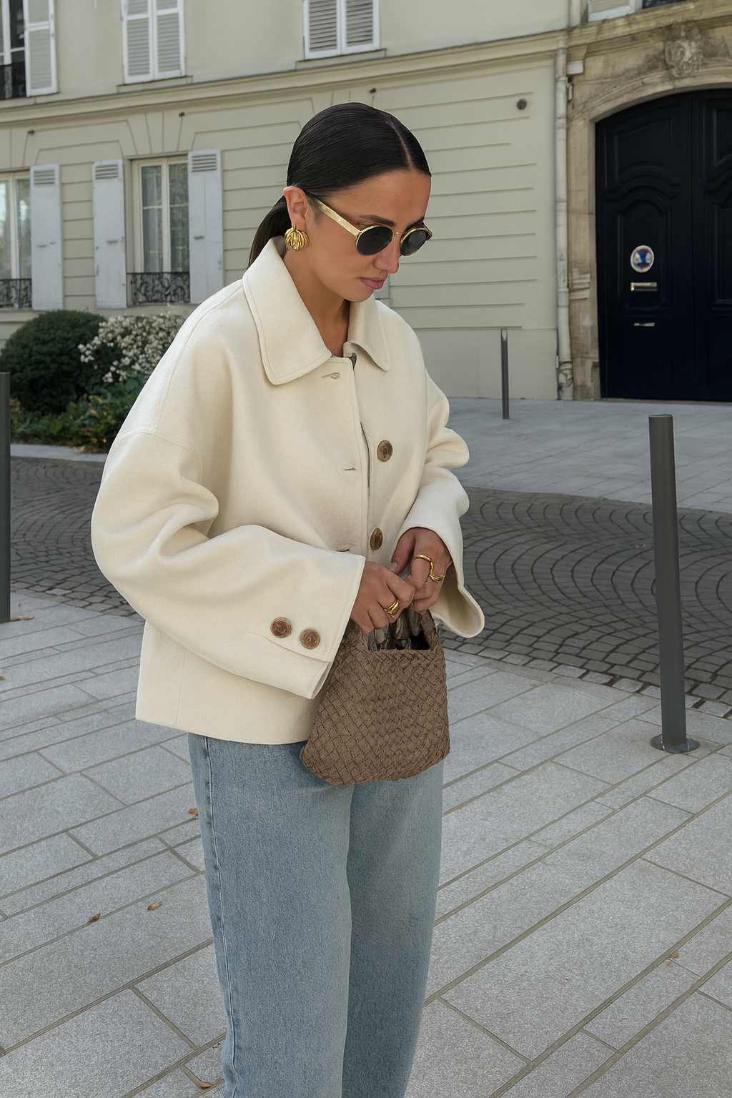 Arden | Boxy Cropped Wool Coat
