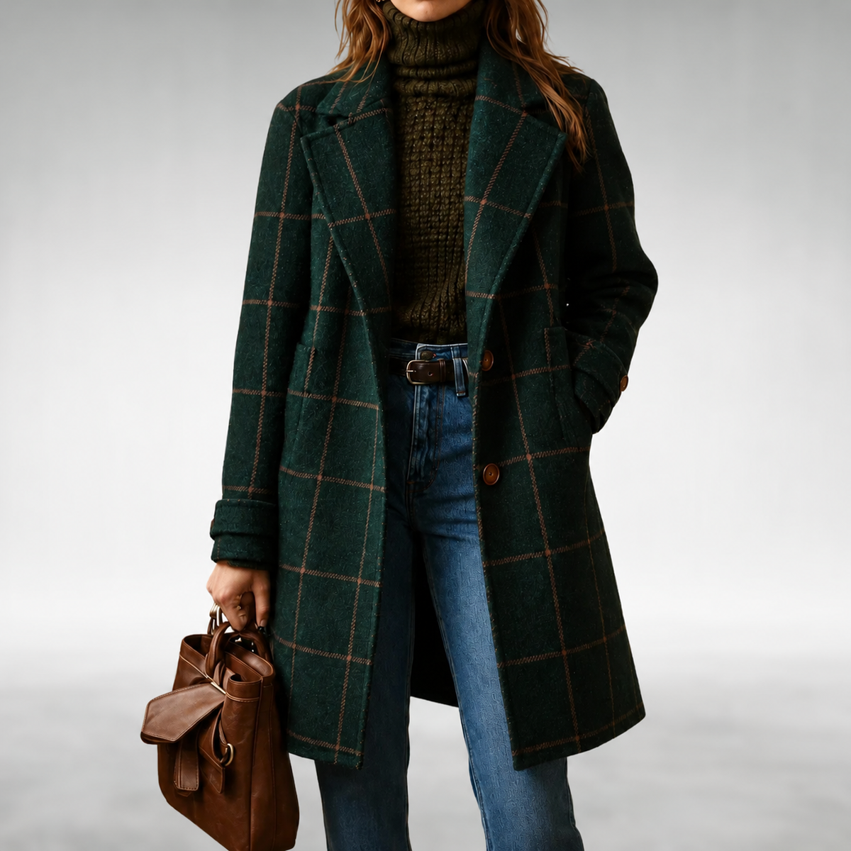 Lauren | Checkered Coat