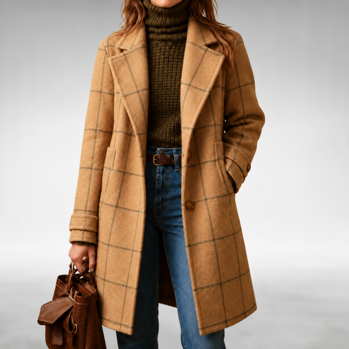 Lauren | Checkered Coat