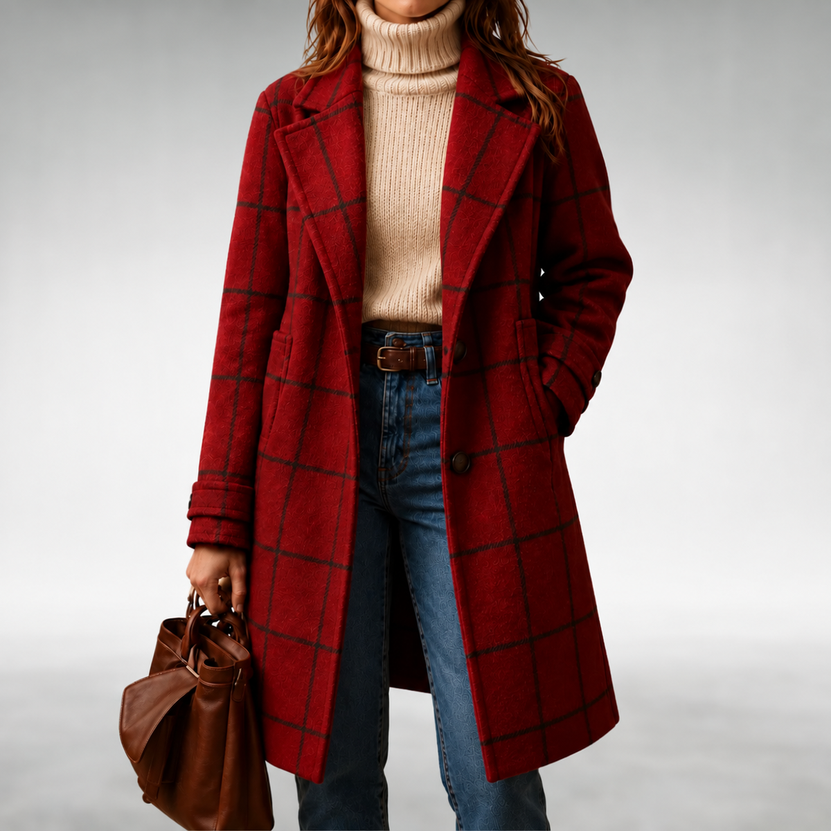 Lauren | Checkered Coat