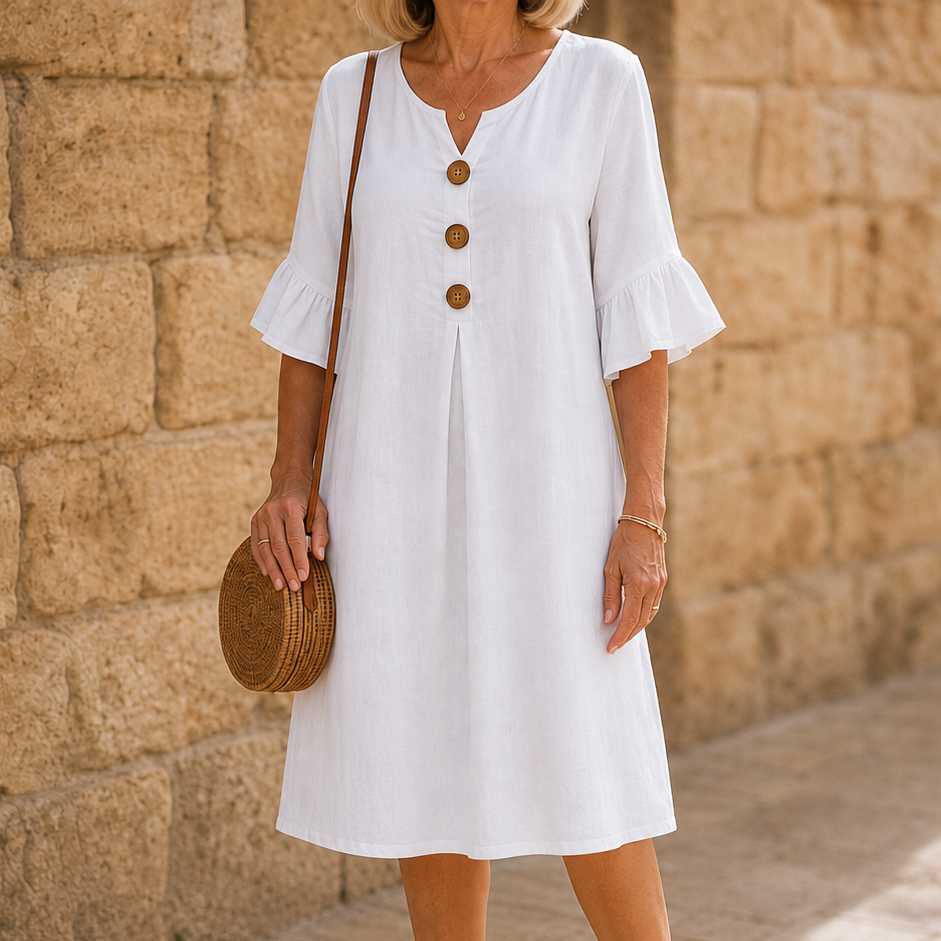 Fielding | Ruffle Sleeve Midi Dress
