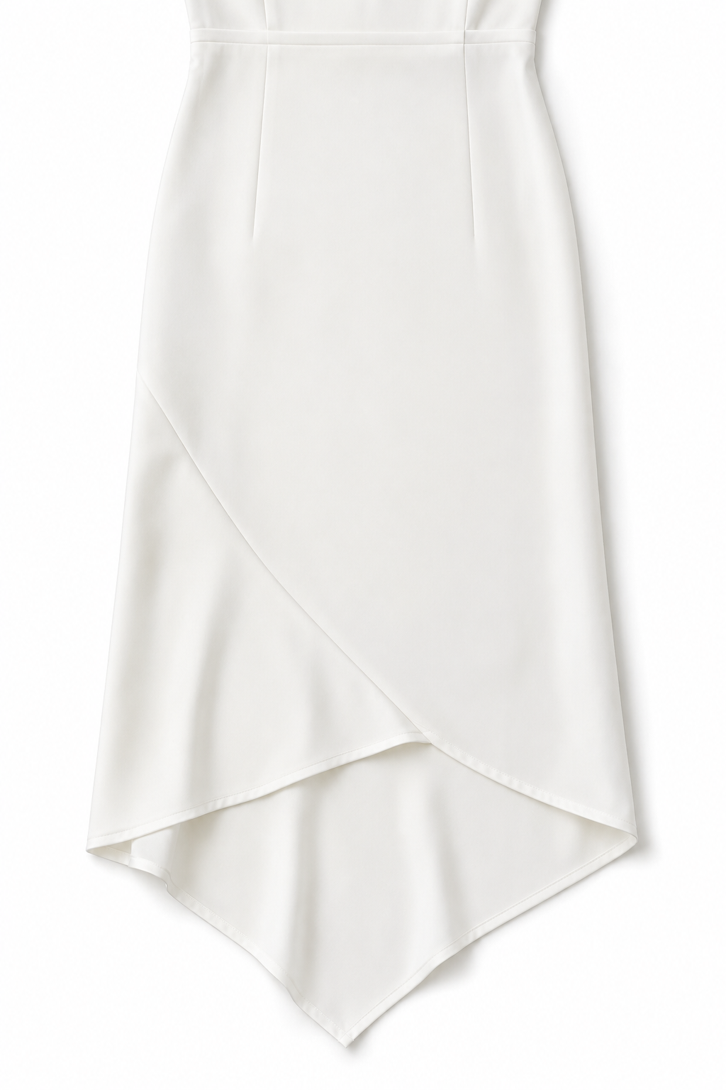 Camille | Wrap-Front Satin Midi Dress