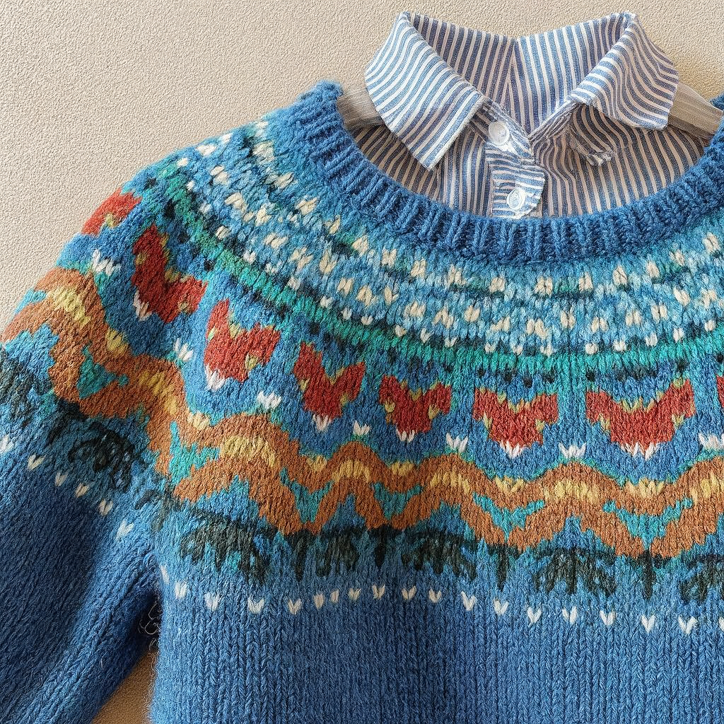 Signe | Fair Isle Yoke Jumper