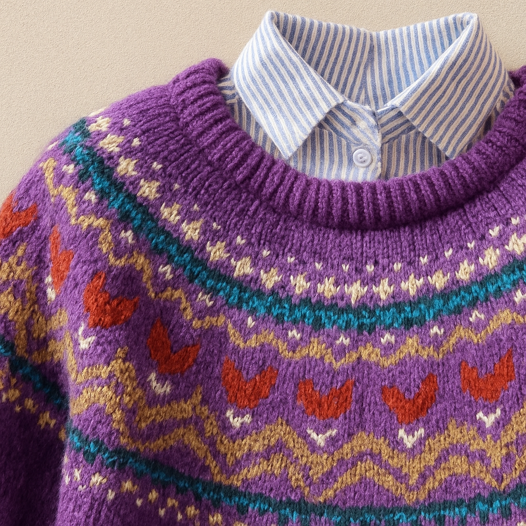 Sigrun | Fair Isle Yoke Jumper