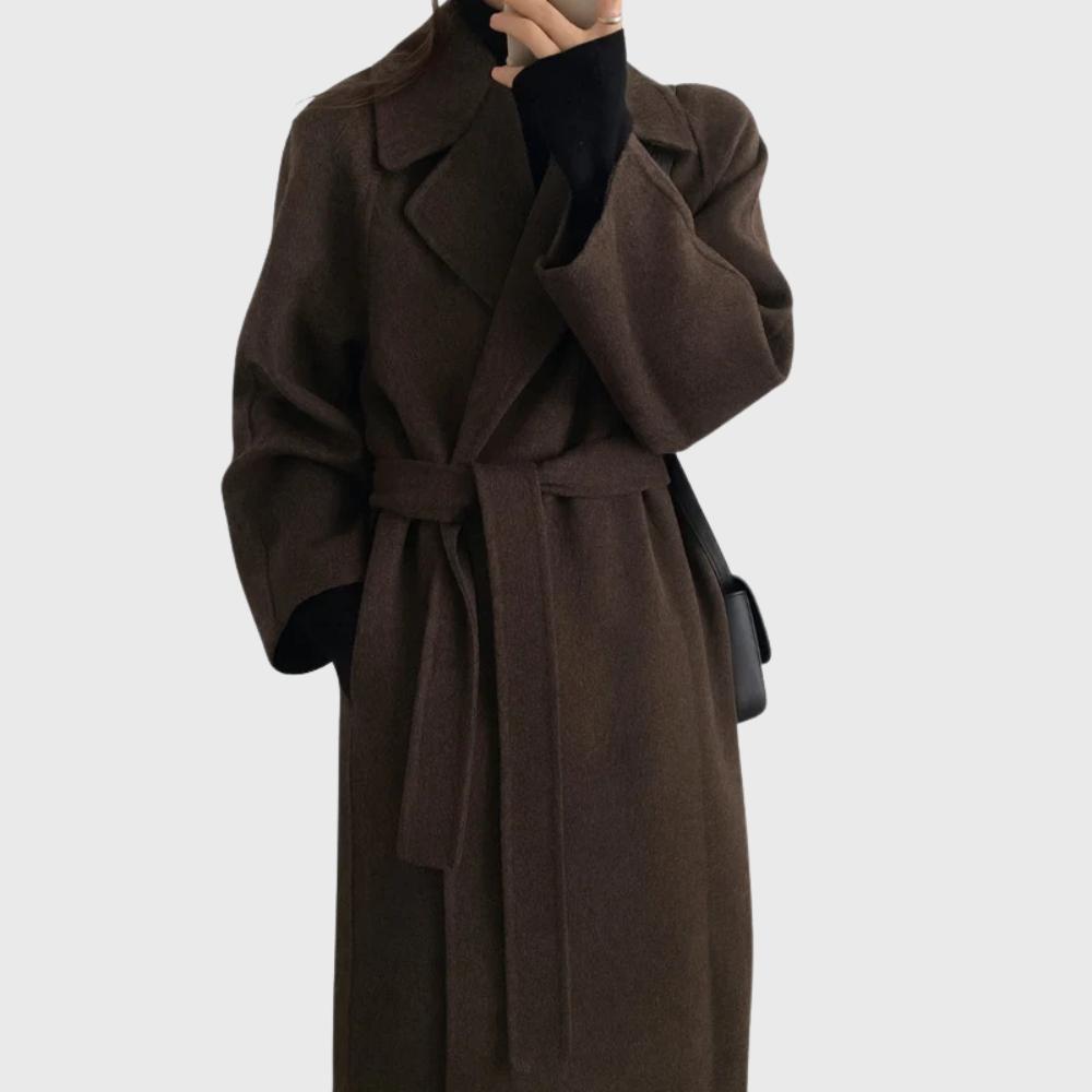 Eleanor | Tie-Waist Wool Overcoat