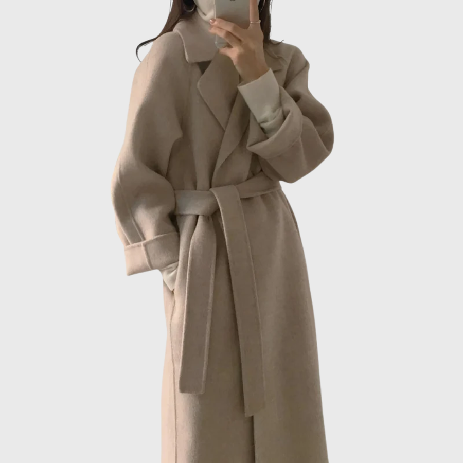 Eleanor | Tie-Waist Wool Overcoat