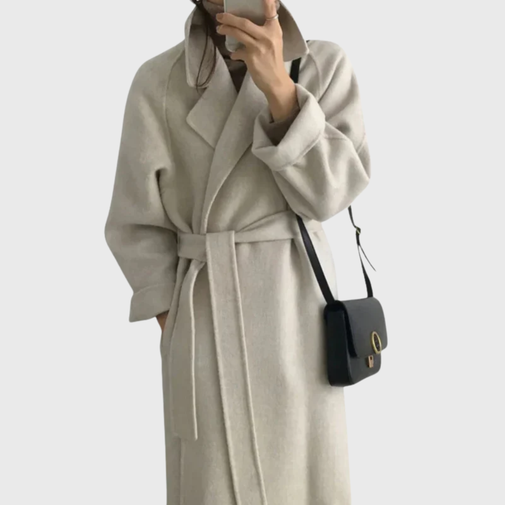 Eleanor | Tie-Waist Wool Overcoat