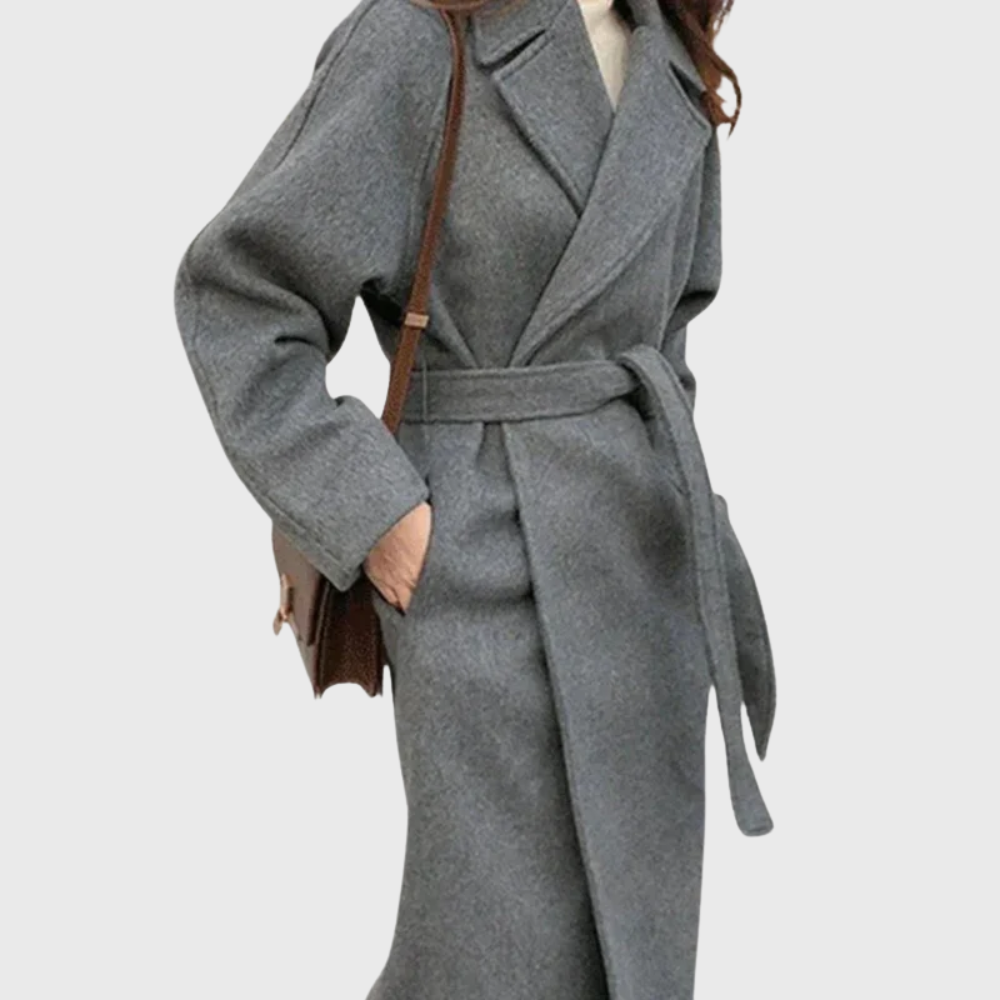 Eleanor | Tie-Waist Wool Overcoat