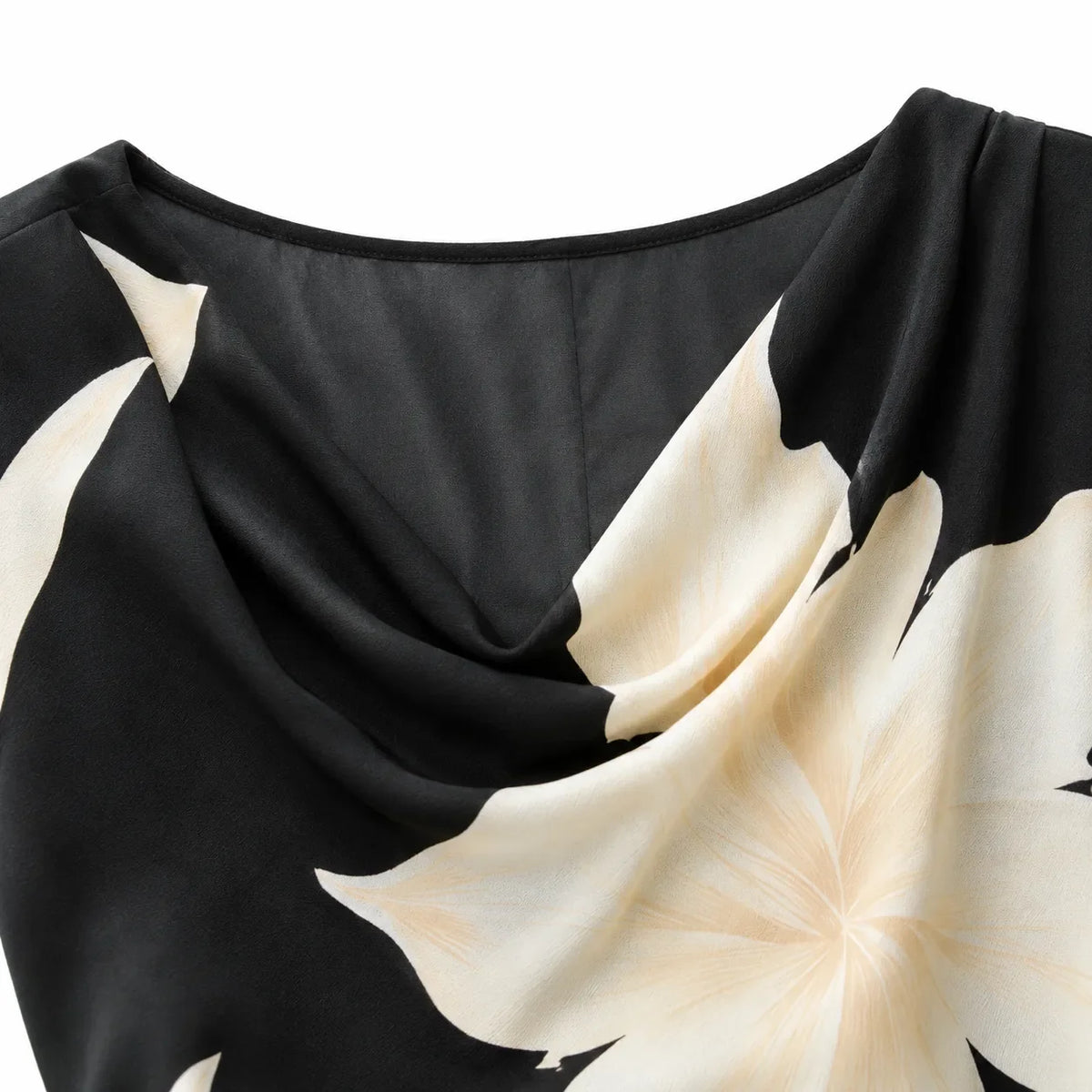 Florenza | Floral Cowl-Neck Midi Dress