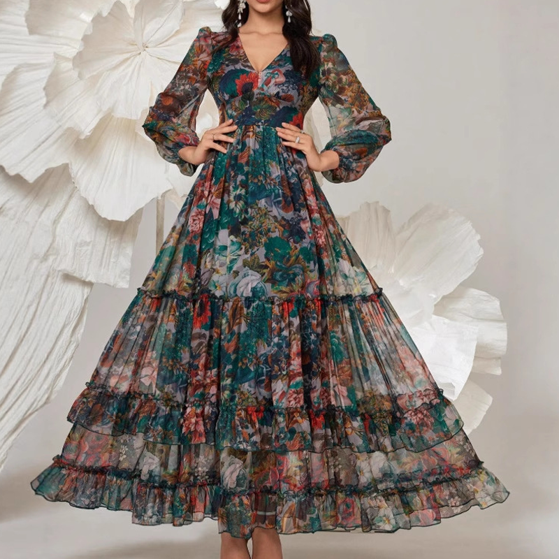 Floressa | Tiered Floral Maxi Dress