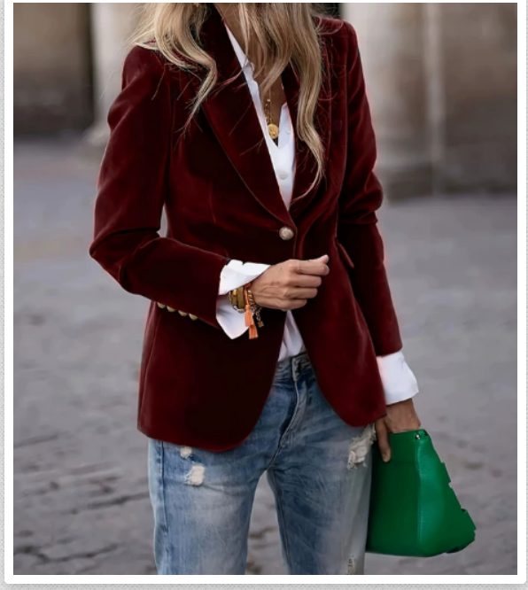Vivian | Velvet Tailored Blazer