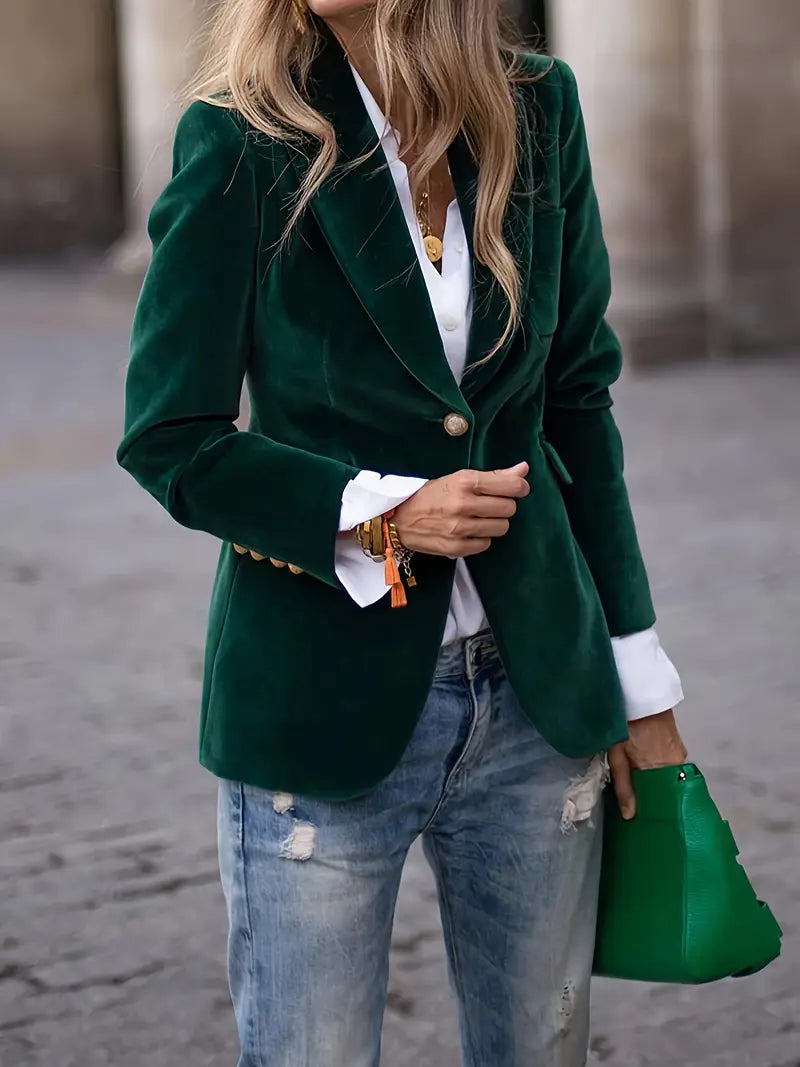 Vivian | Velvet Tailored Blazer