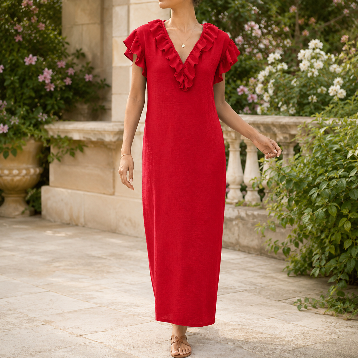 Florenza | Ruffled Maxi Dress