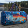 Salmon Fish | Quilted Duffle Bag