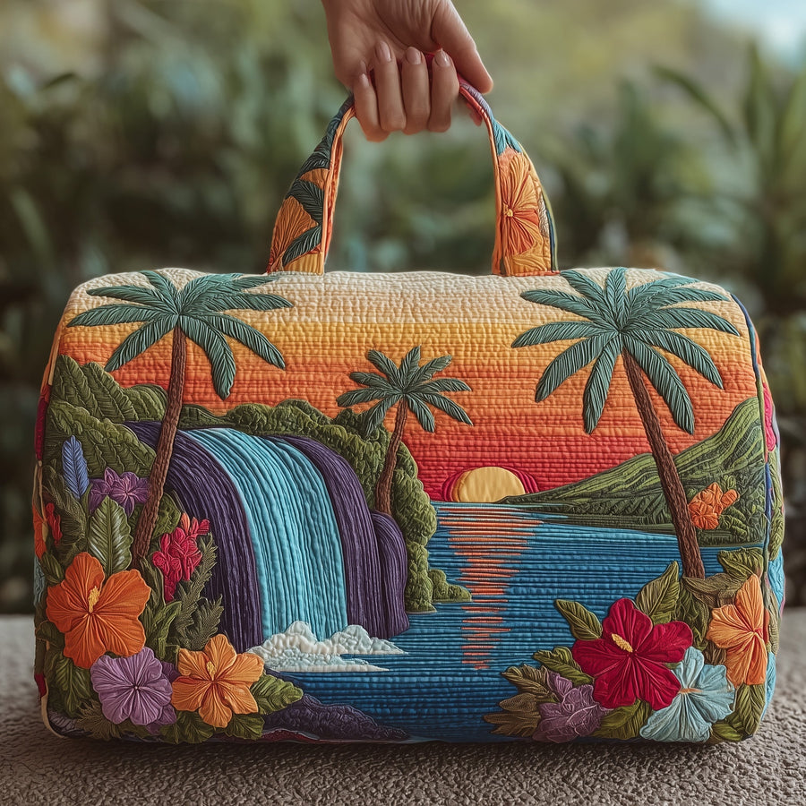 Plage tropicale | Sac de voyage matelassé