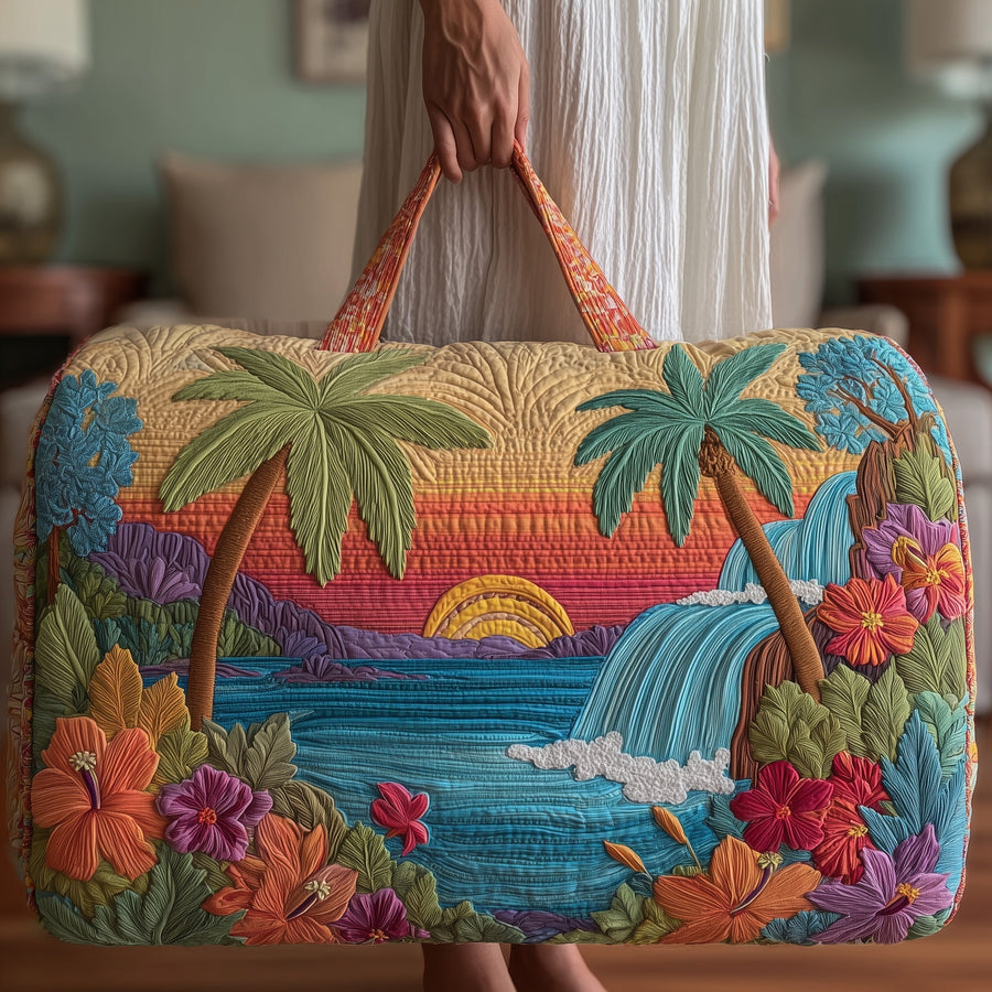 Plage tropicale | Sac de voyage matelassé