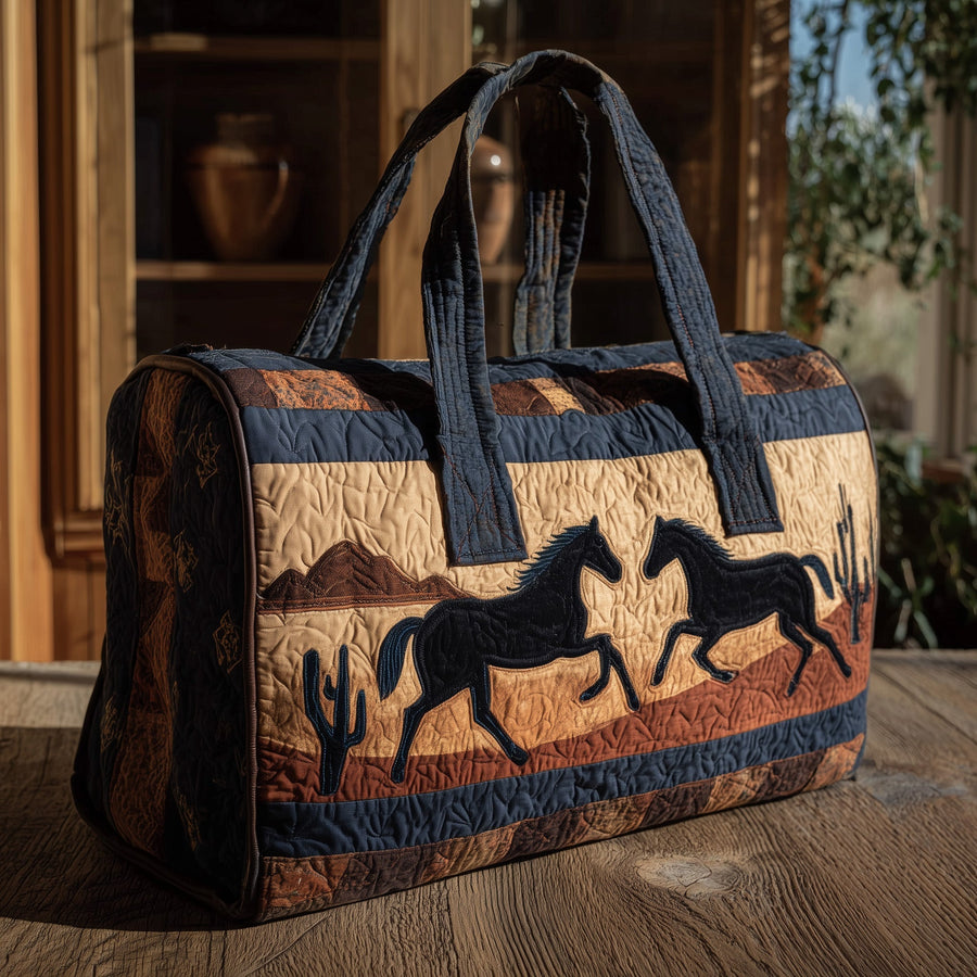 Southwestern Horse | Quilted Duffle Bag
