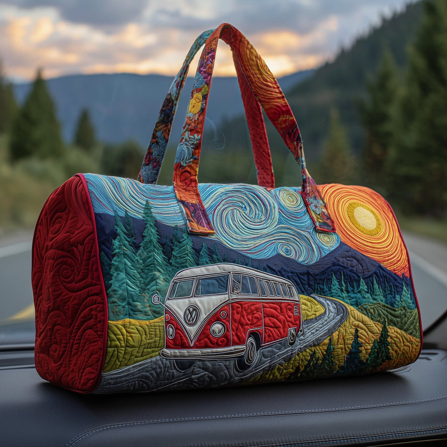 Hippie Van | Quilted Duffle Bag
