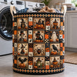 Vintage Halloween Character Patchwork | Quilted Laundry Basket