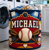 Marquise personnalisée Grand Chelem de baseball | Panier à linge matelassé QTCUZ