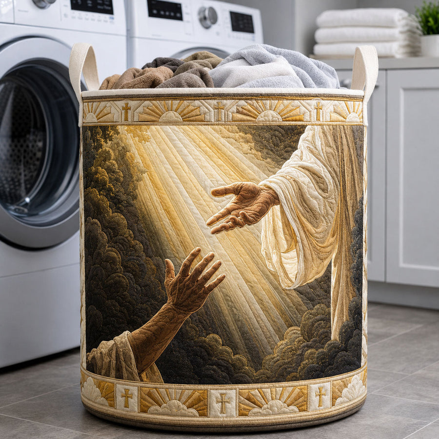 Heavenly Reach | Quilted Laundry Basket