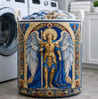 Gardien de la foi | Panier à linge matelassé