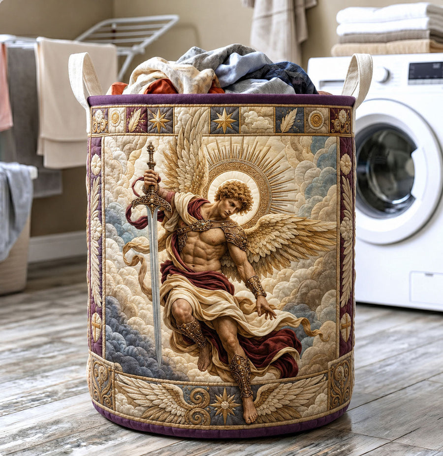 Strength From Above | Quilted Laundry Basket