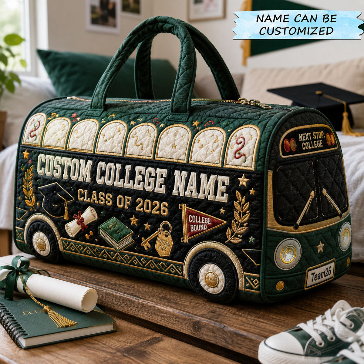 Aventure universitaire | Sac de voyage matelassé QTCUZ