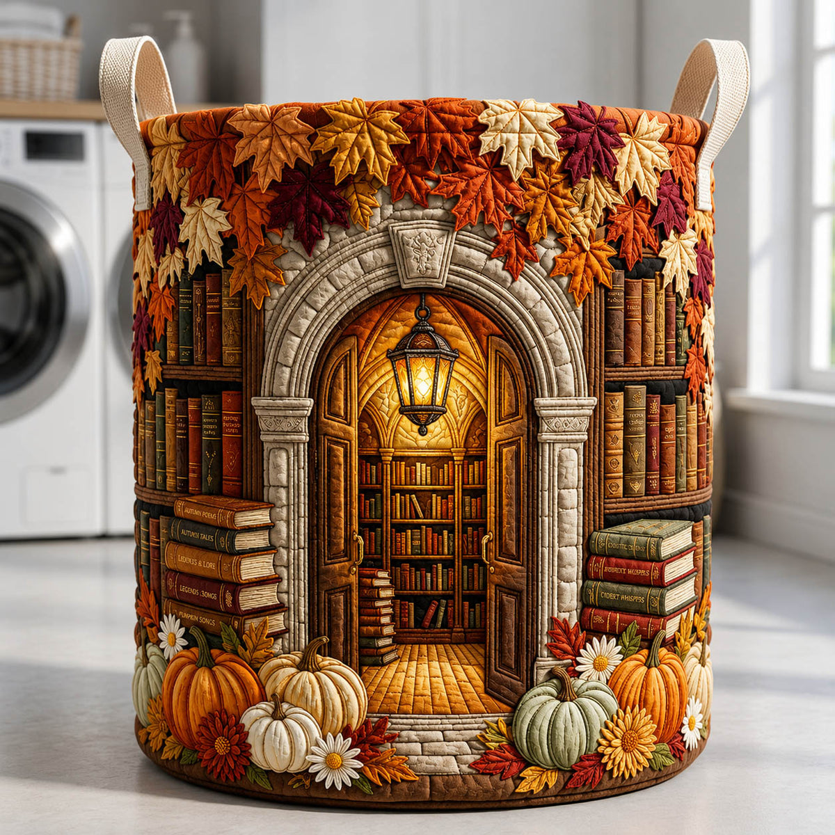 Book Nook | Quilted Laundry Basket