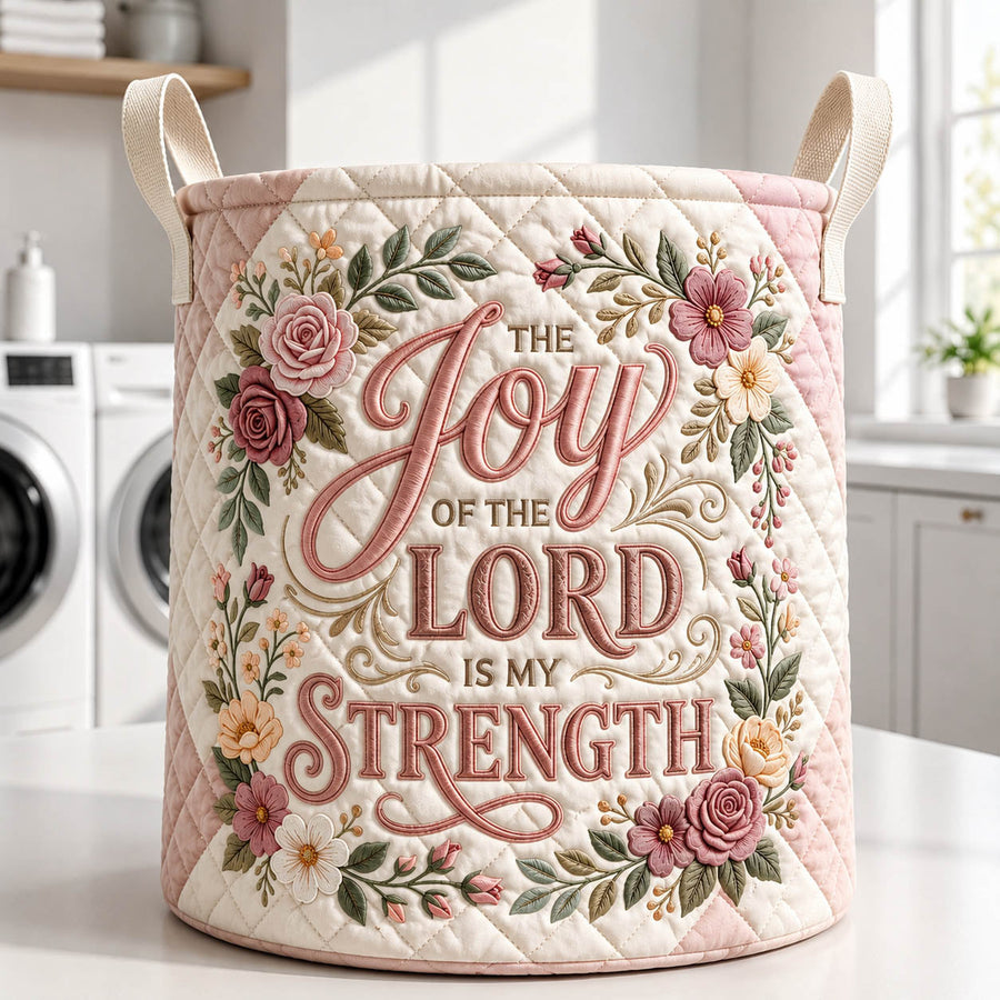 La joie du Seigneur | Panier à linge matelassé