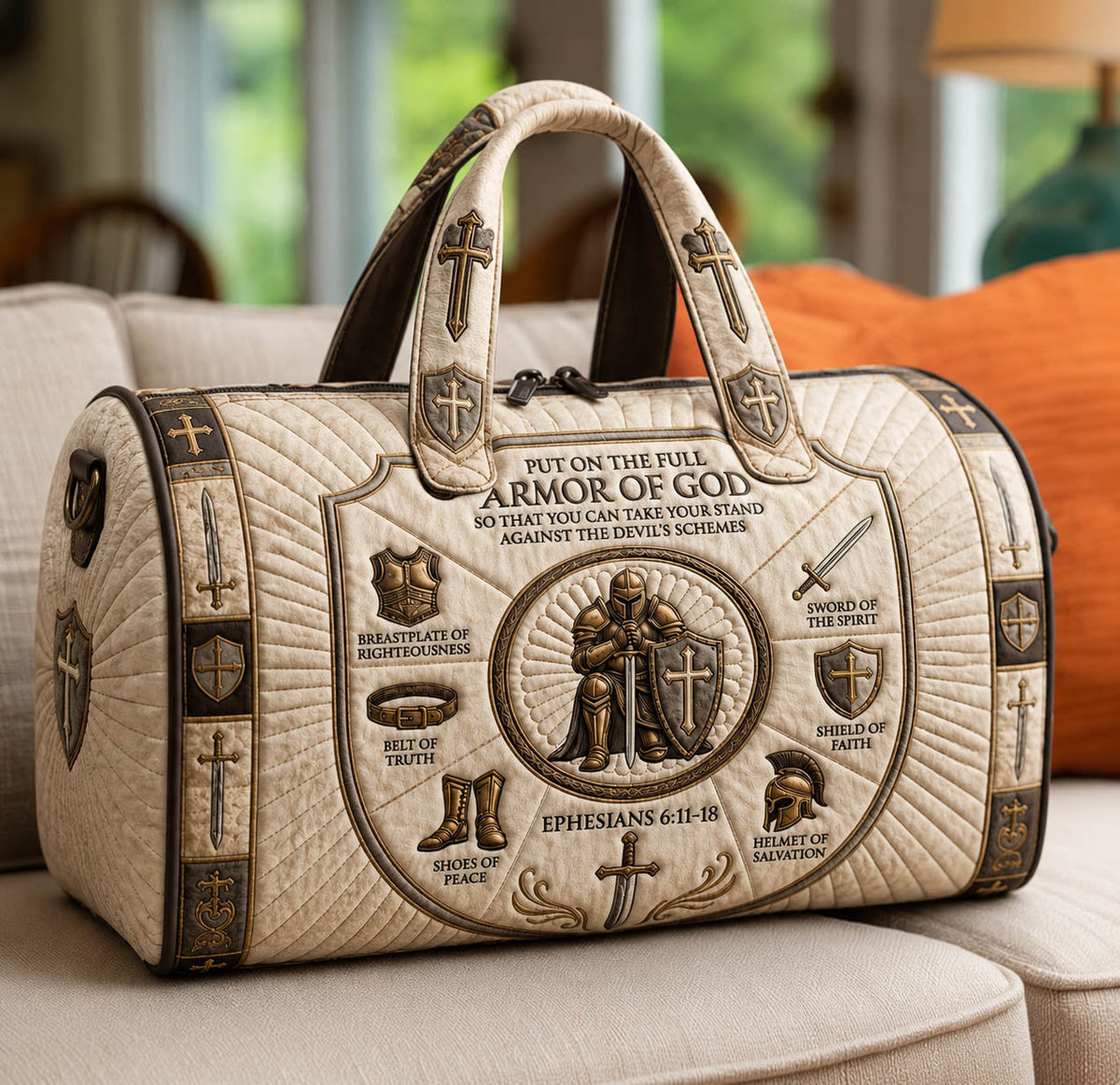Armure de Dieu | Sac de voyage matelassé