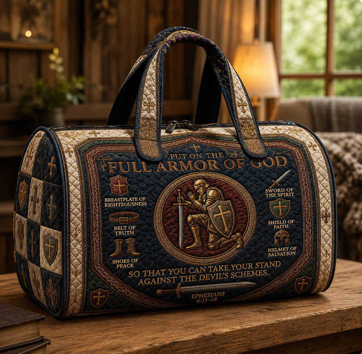 Armure de Dieu | Sac de voyage matelassé