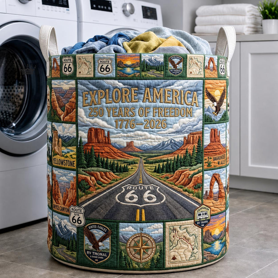 America 250 | Quilted Laundry Basket