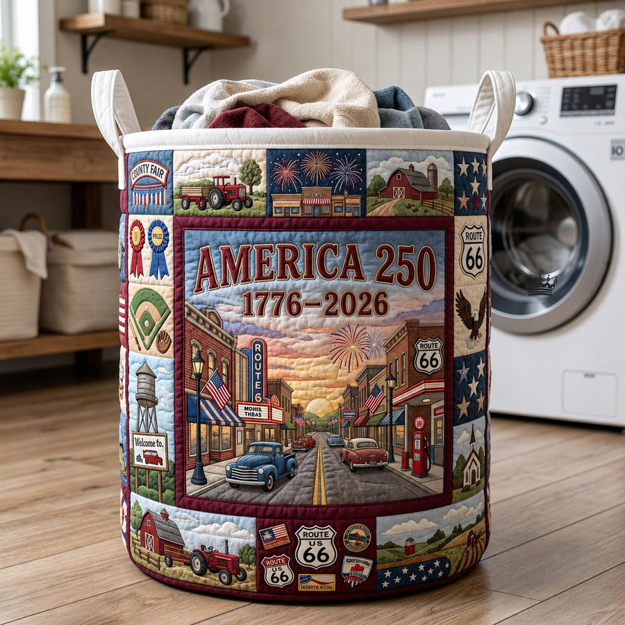 America 250 | Quilted Laundry Basket