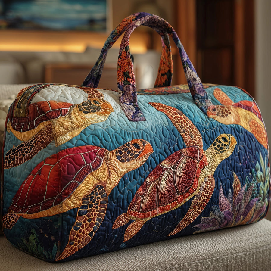 Turtle | Quilted Duffle Bag