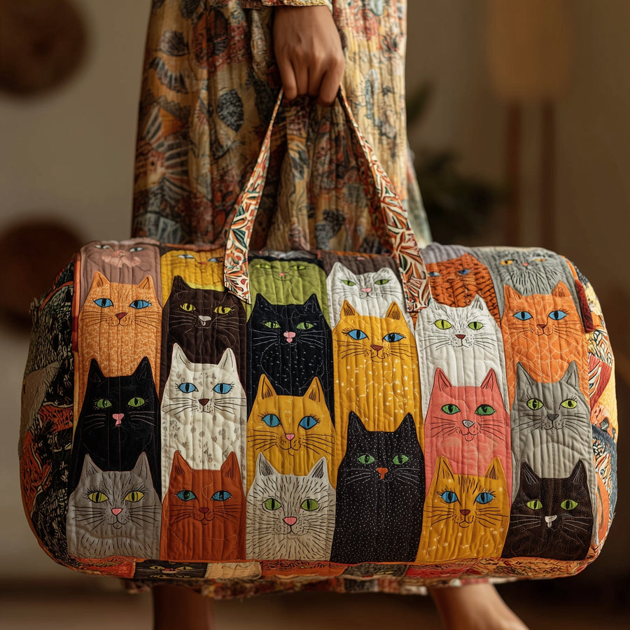 Cat | Quilted Duffle Bag