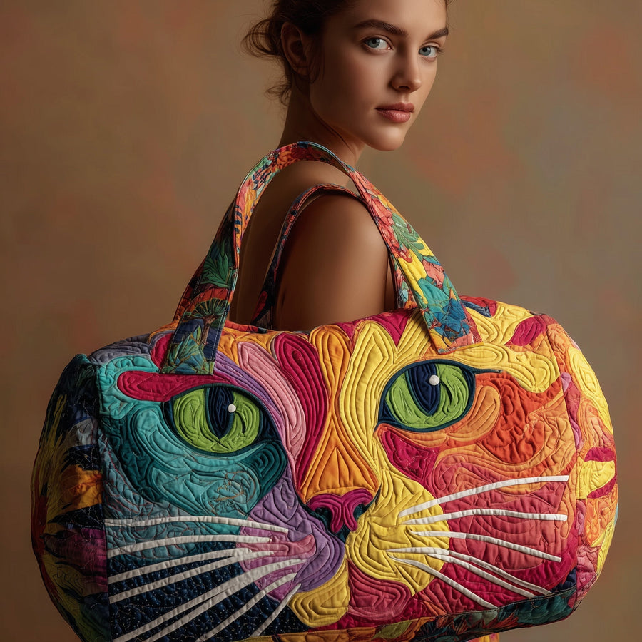 Cat | Quilted Duffle Bag