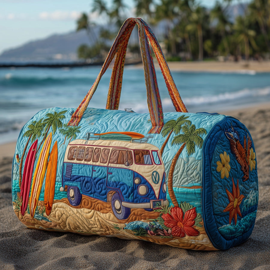 Hippie Van | Quilted Duffle Bag
