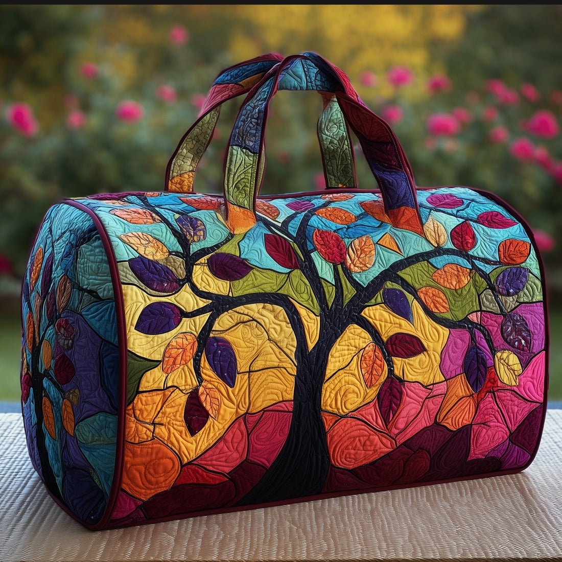 Tree Of Life | Quilted Duffle Bag