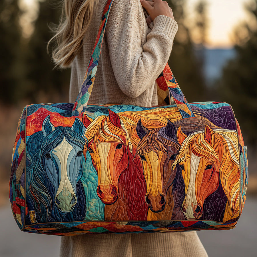 Horse | Quilted Duffle Bag